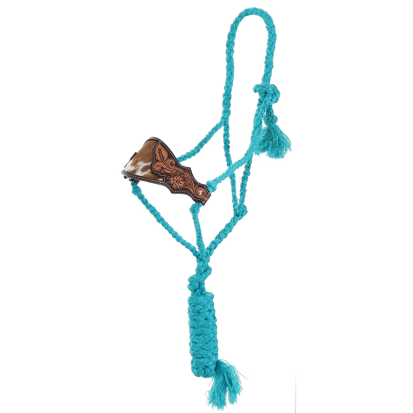 16968 - Teal Mule Tape Bronc Halter with 7 Ft. Lead