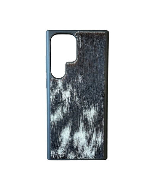 A8720 - Samsung S23 Ultra Hair on Hide Leather w Rubber Case