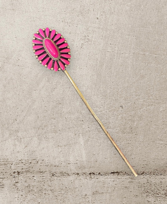 J6760P - 6″ Western Epoxy Concho Hair Pin