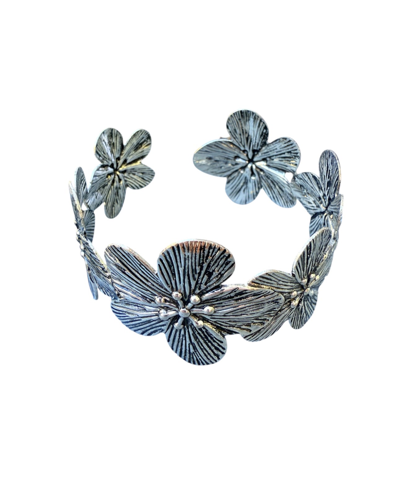 J6463A- Western Flower Cuff Bangle - Rawhide Western Wear