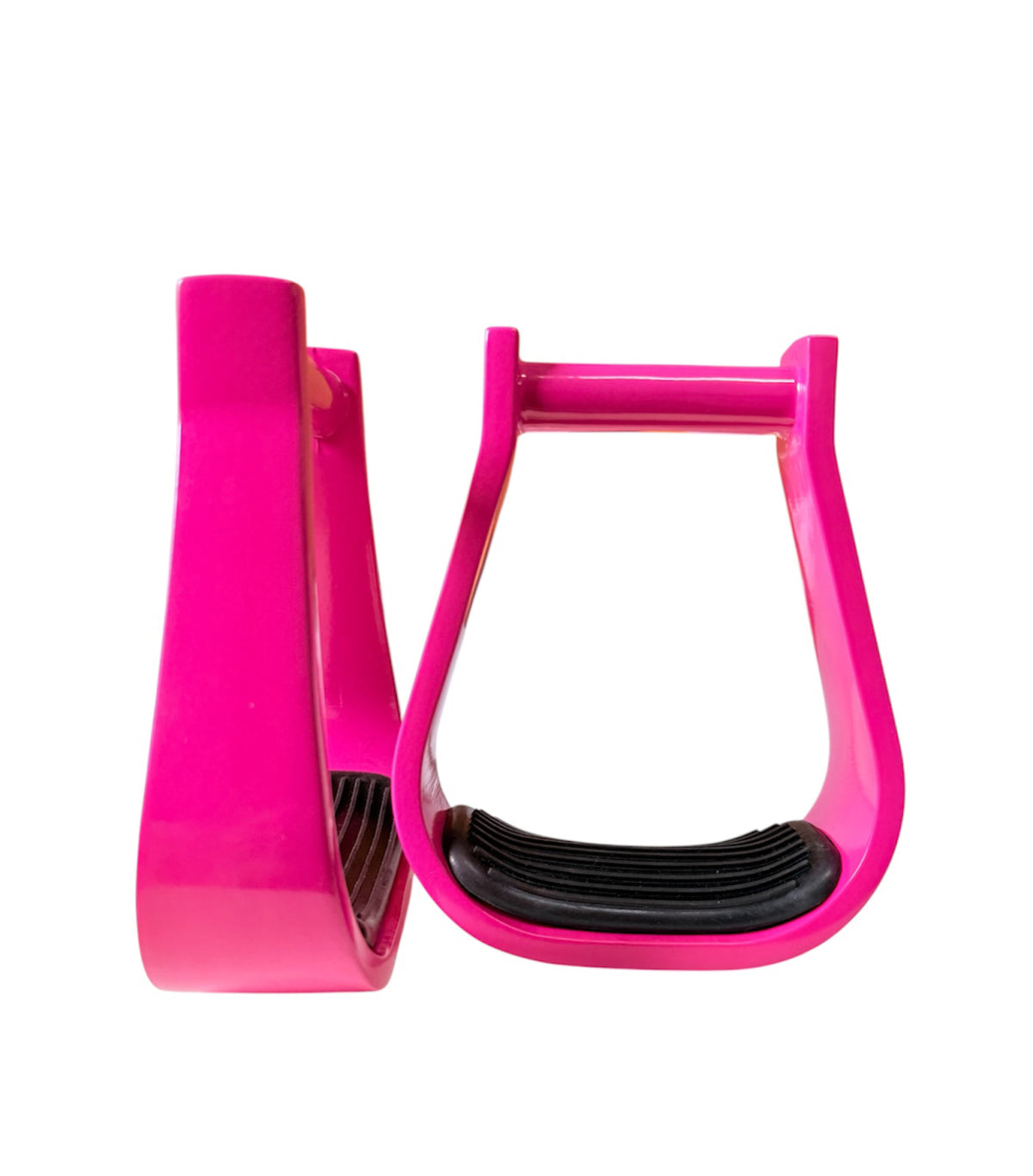 023142P - Pink Alumunium Barrel Racer Stirrup W/pad