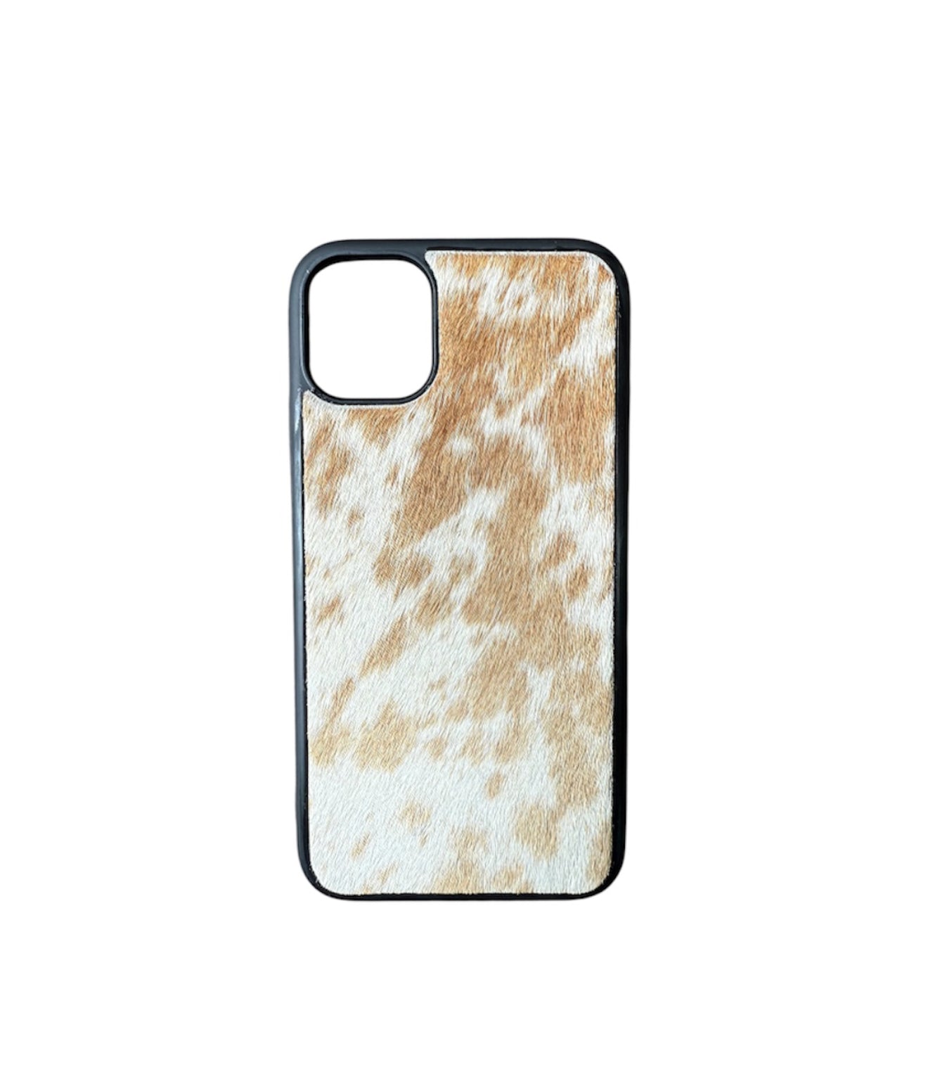 A8361 - IPhone 11 Hair on Hide Leather w Rubber Case