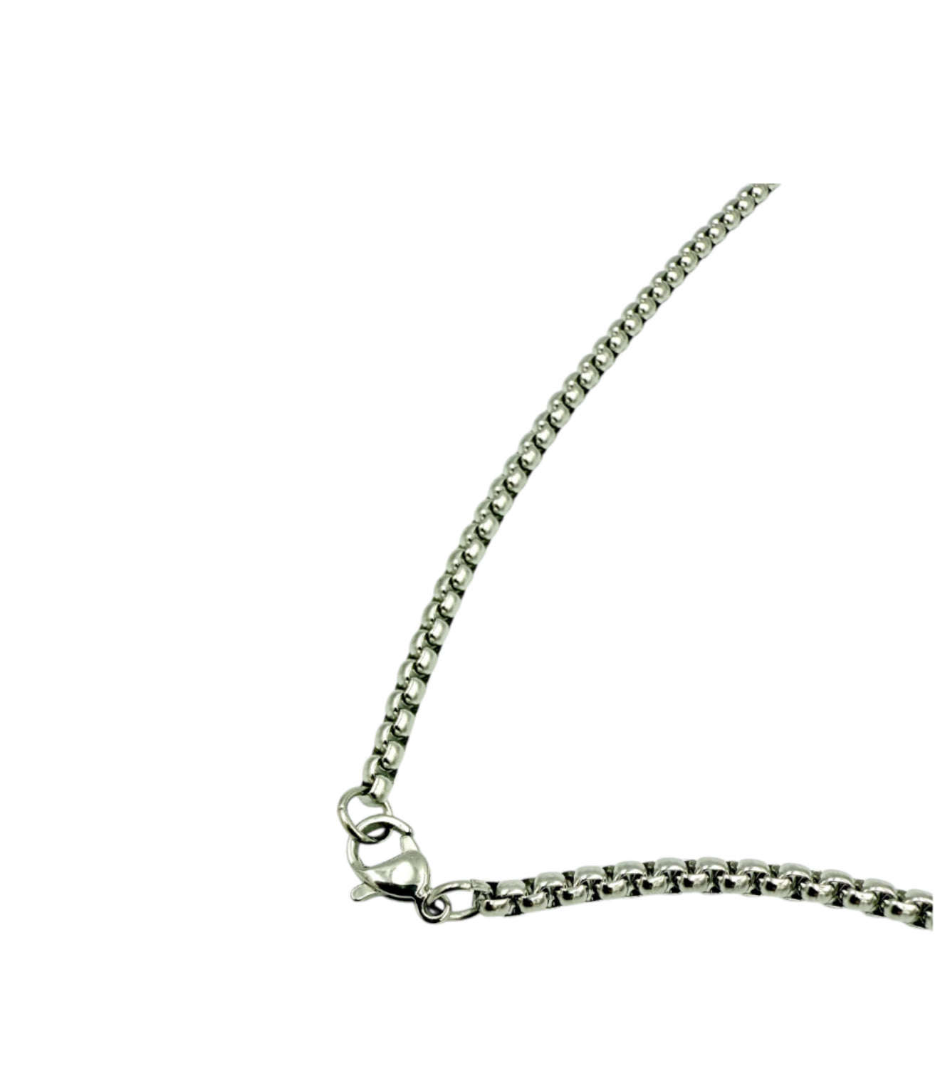 J7097 - Box Style Necklace w Barb Pendant