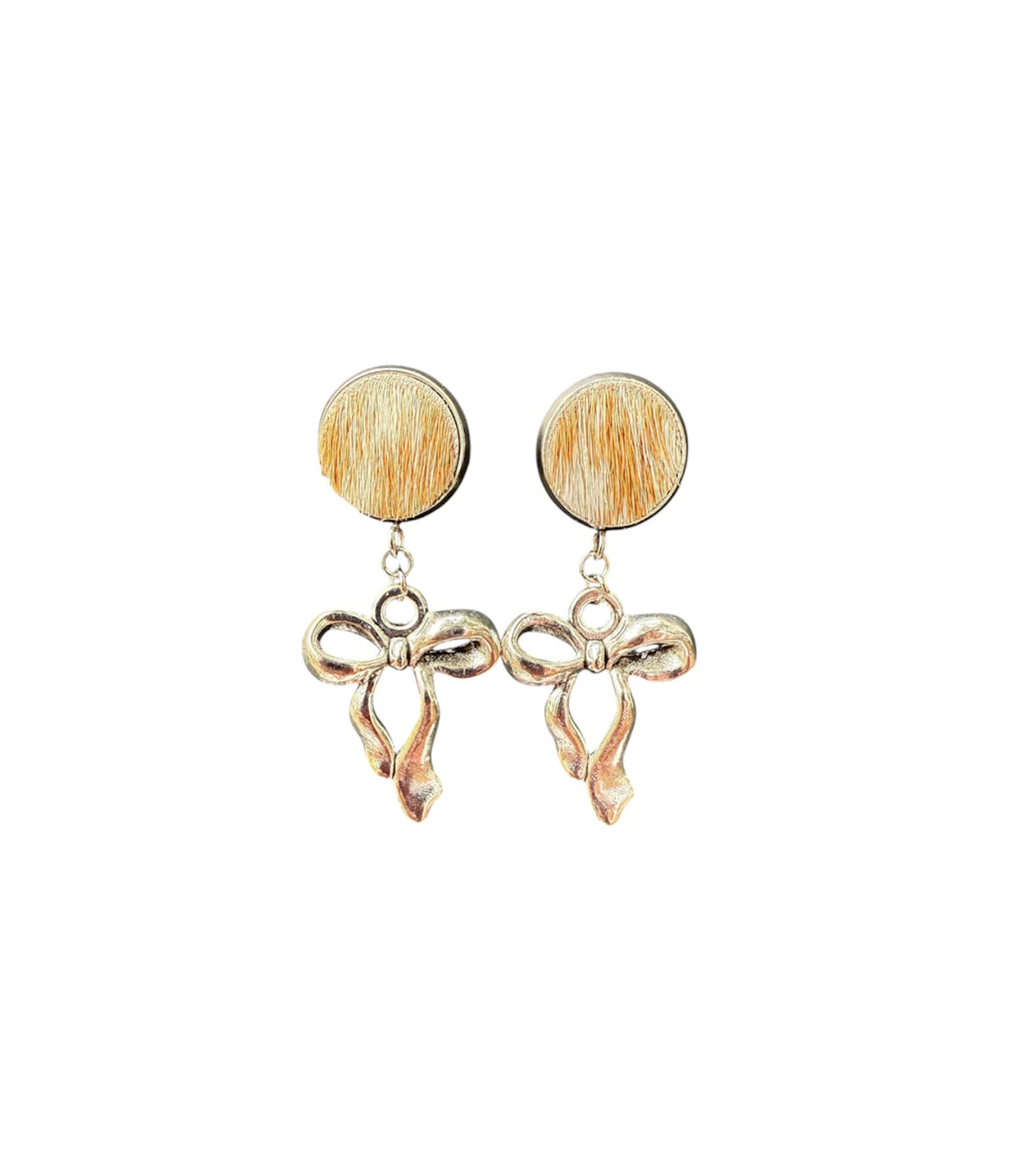 J6668E - 100% Hair on Hide Earrings