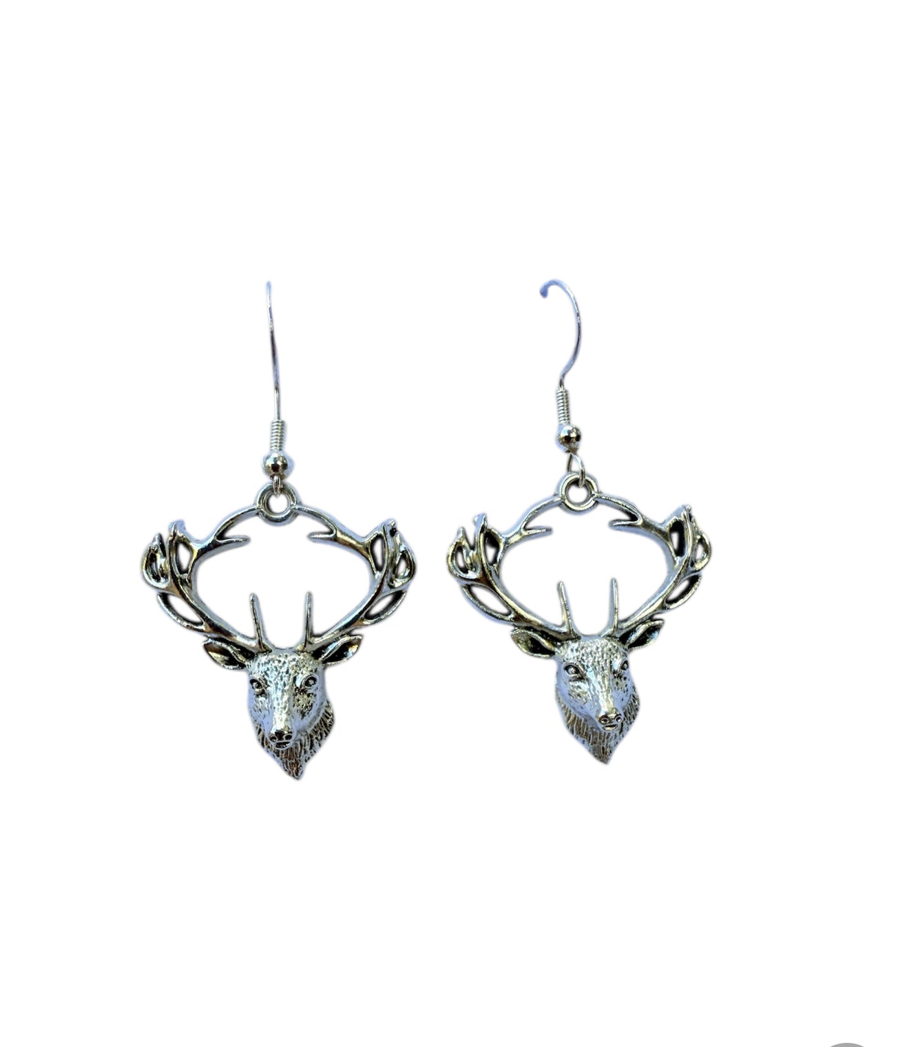 J7054 - Deer Head Dangle Earrings