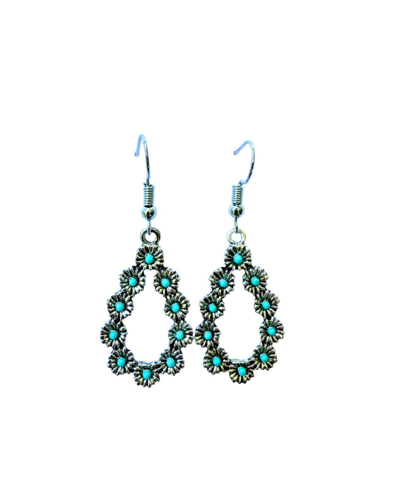 J6150 - Tear Drop Shape Dangle Earrings