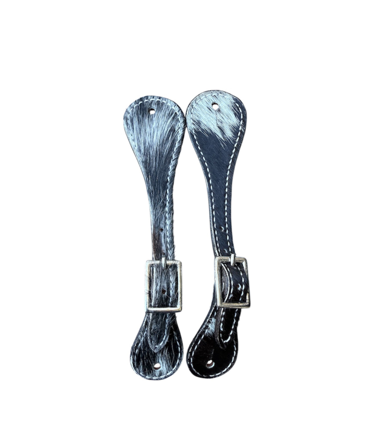 31008F - Leather Hair on Cowhide Youth Spur Straps