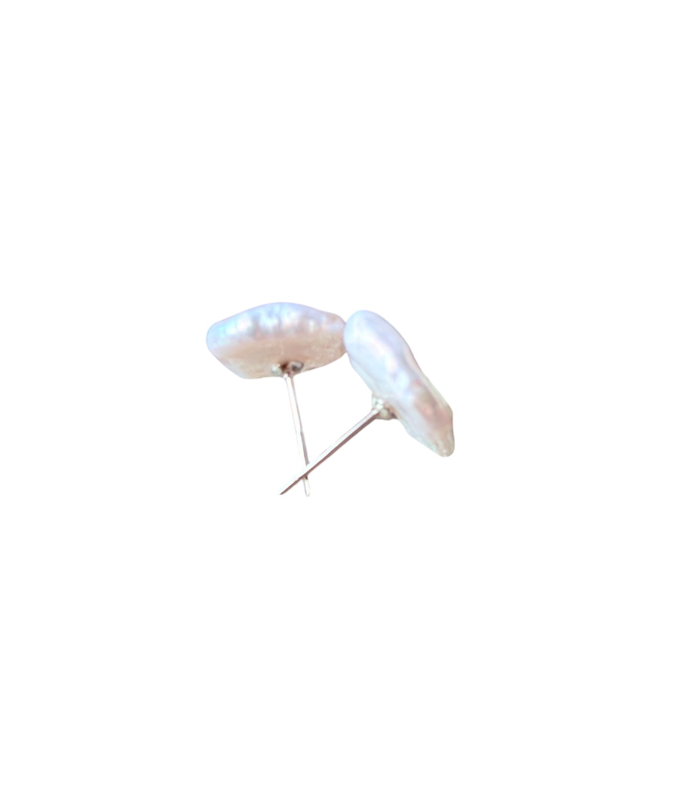 J7061A - Real Pearl Baroque Stud Earring