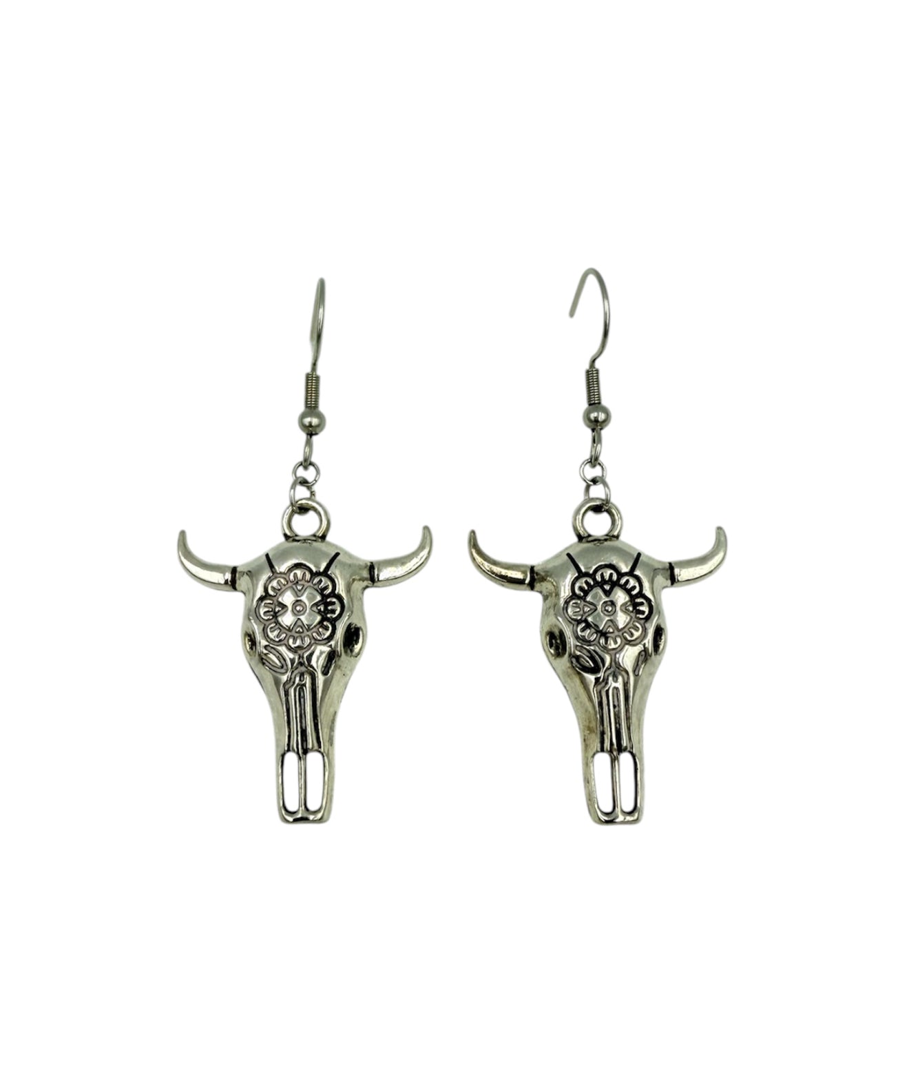 J6223 - Skull Dangle Earrings