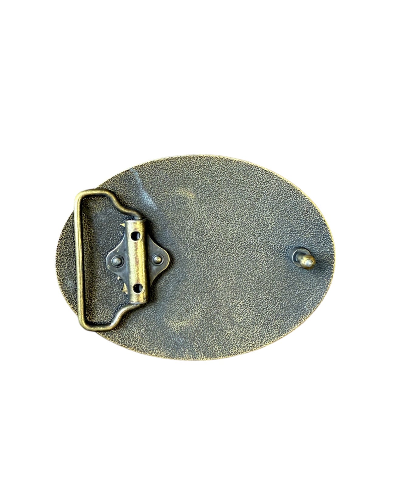 A8872a - Bronze Antique Colour Western Buckle w Leather Tooled insert