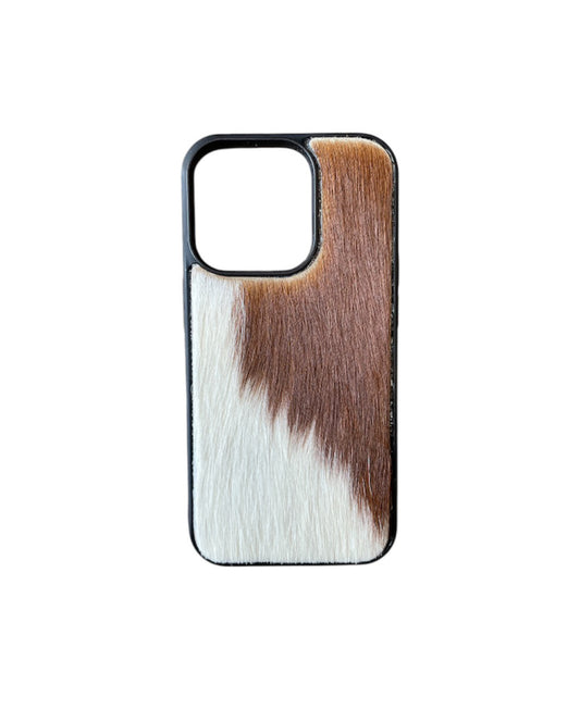 A8436 - IPhone 14 Pro Hair on Hide w Rubber Case