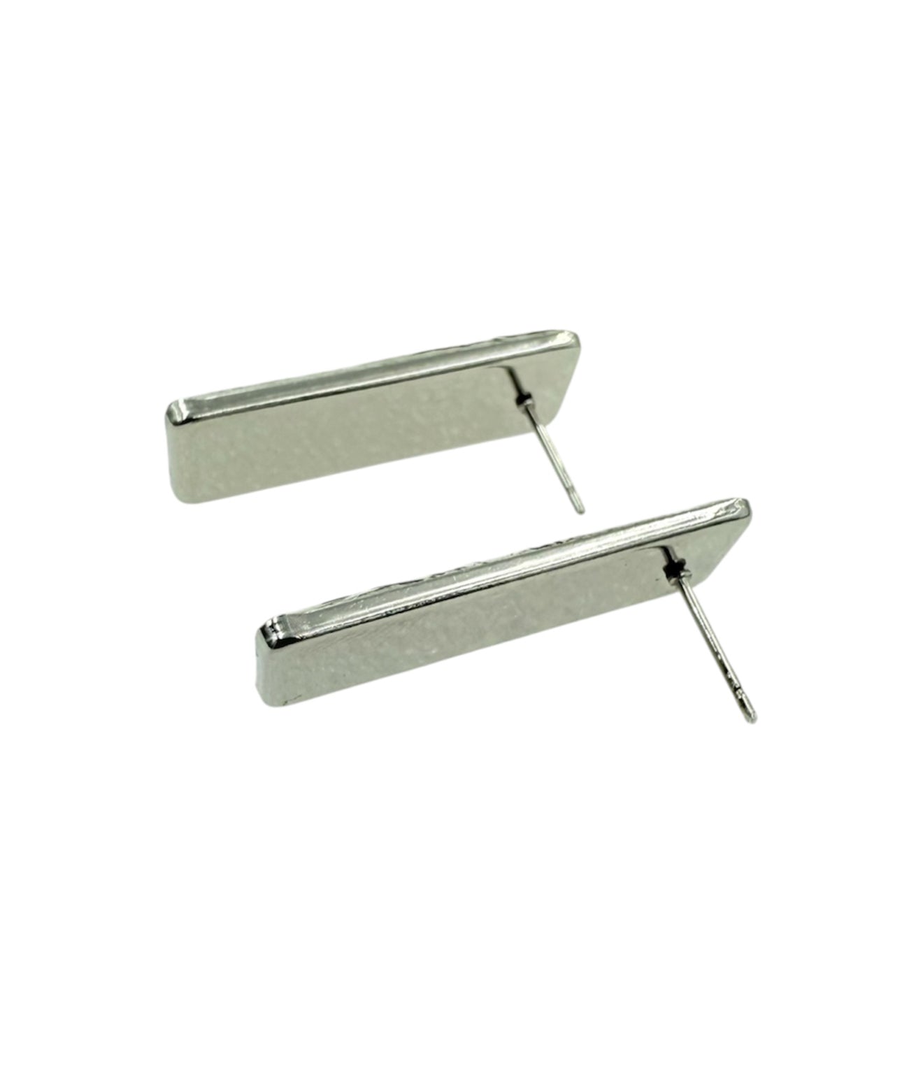 J6974 - Rectangle Hide Stud Earrings - Rawhide Western Wear