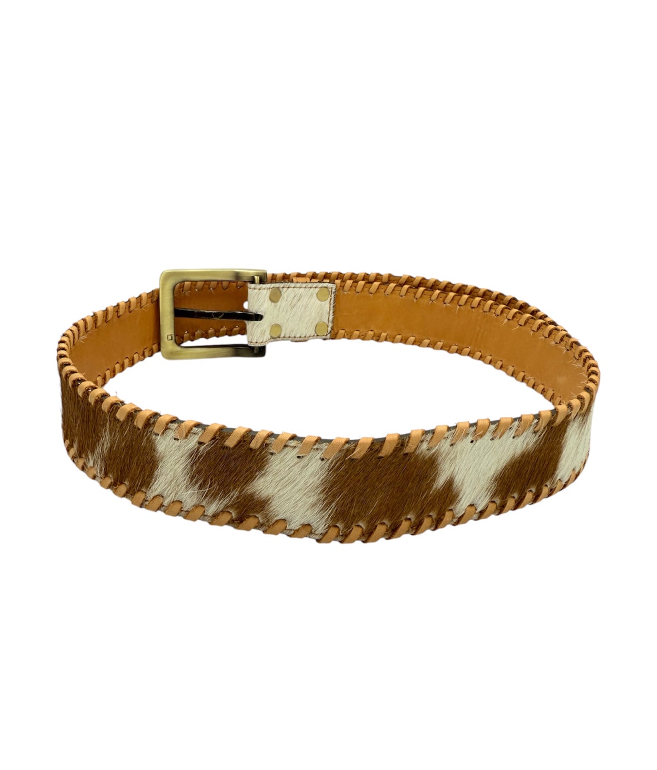 A8225 - 30” Small Boho Cowhide Belt