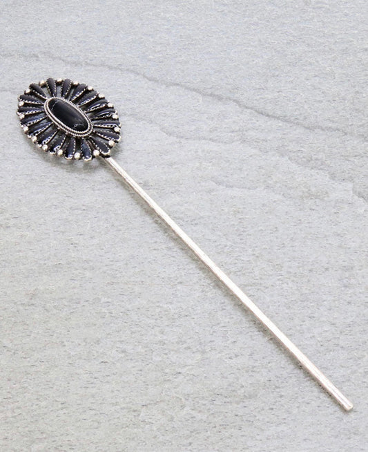 J6760B - 6″ Western Epoxy Concho Hair Pin