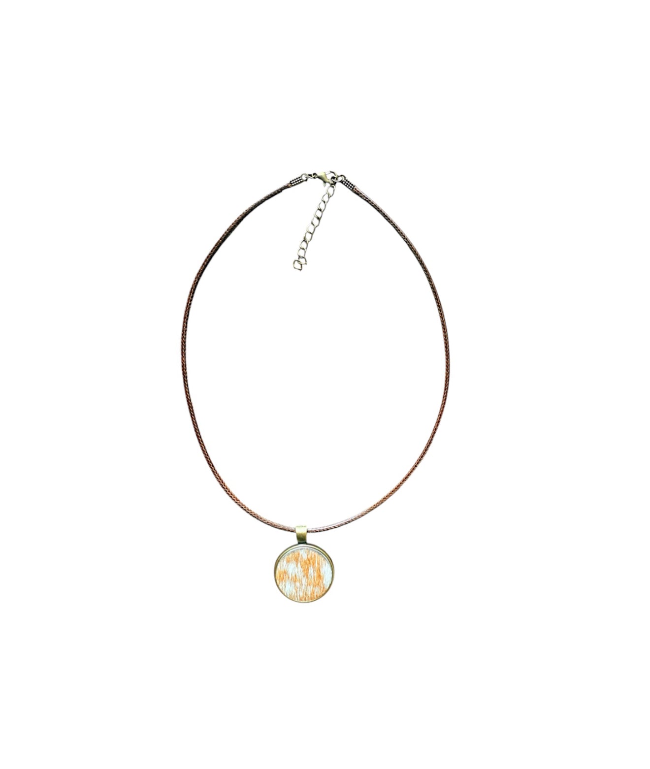 J6910 - 100% Cowhide Pendant Necklace