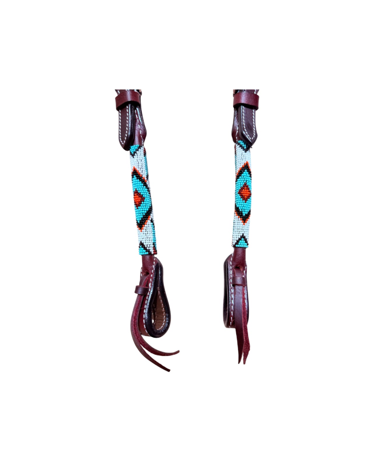T5571F - Beaded One Ear Western Bridle Cob-Full