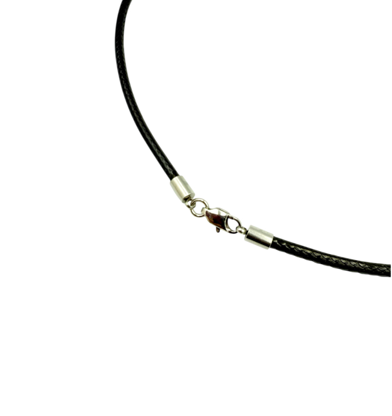 J7096A - Real Leather Necklace w Barb Pendant