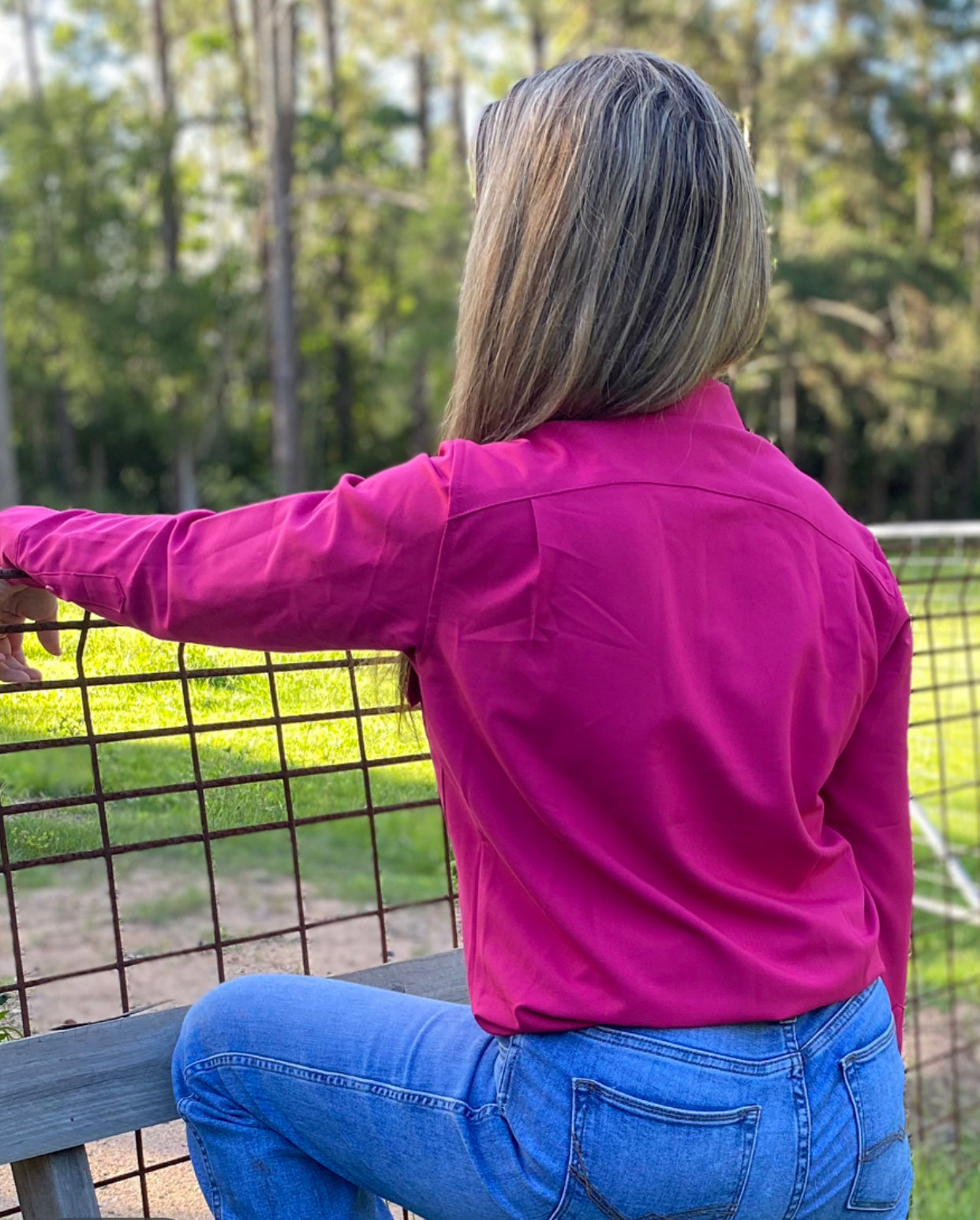 L1477P - Rawhide Denver Pink Ladies Work Shirt