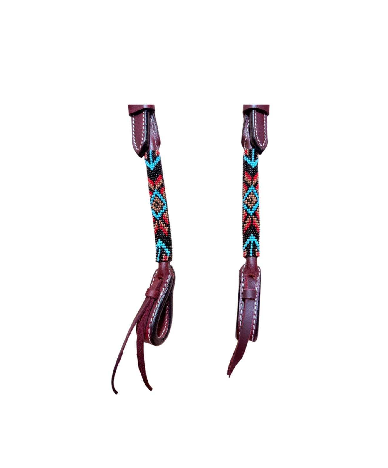 T5571G - Beaded One Ear Western Bridle Cob-Full