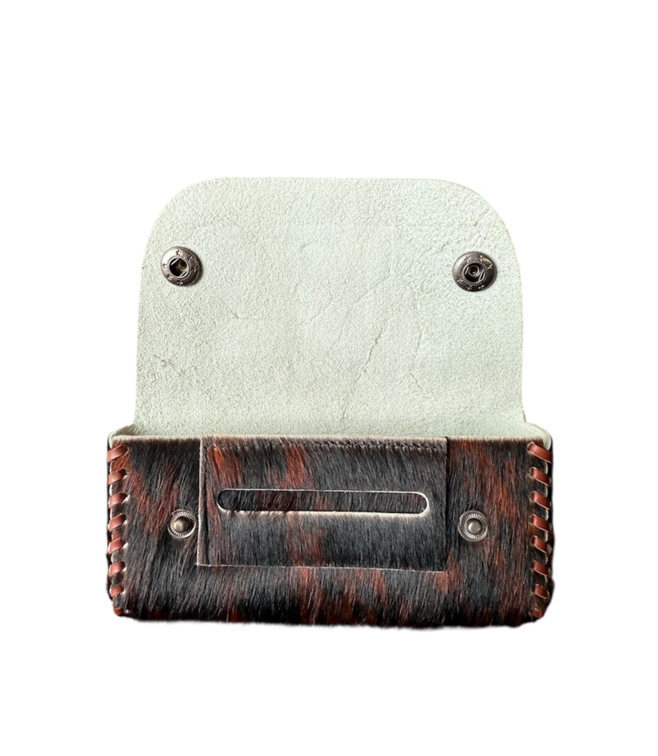 A8650 - Hair-On Cowhide Leather Tobacco Pouch