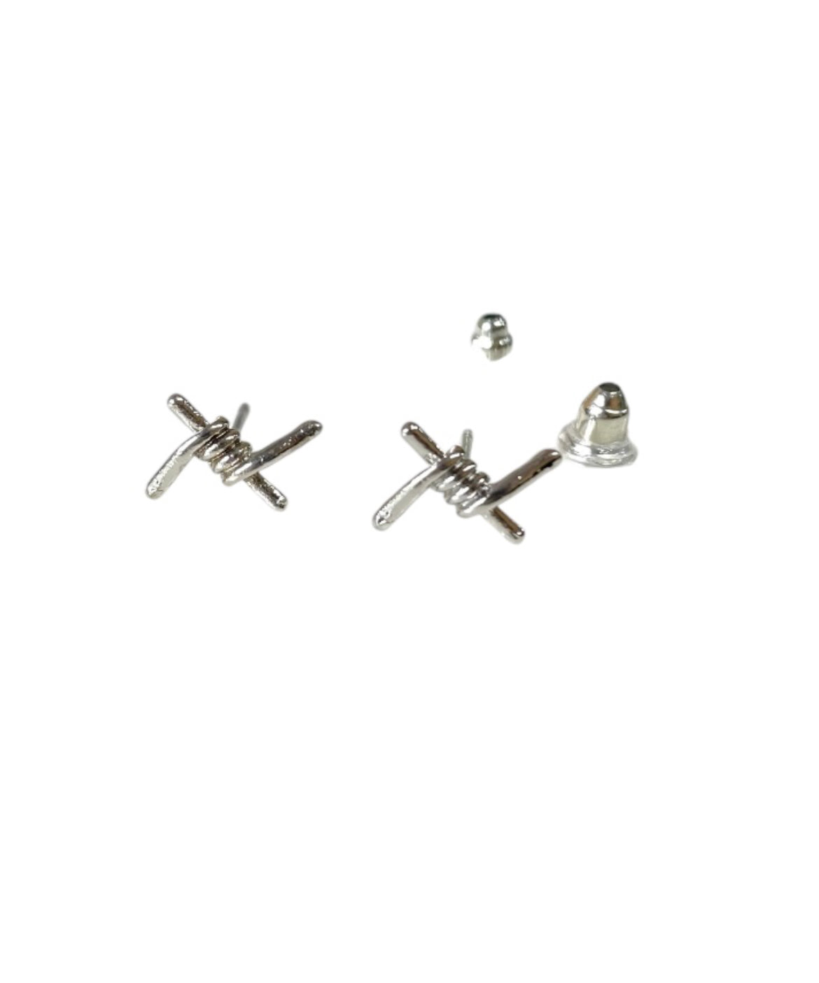 J6219 - Barb Wire Stud Earrings