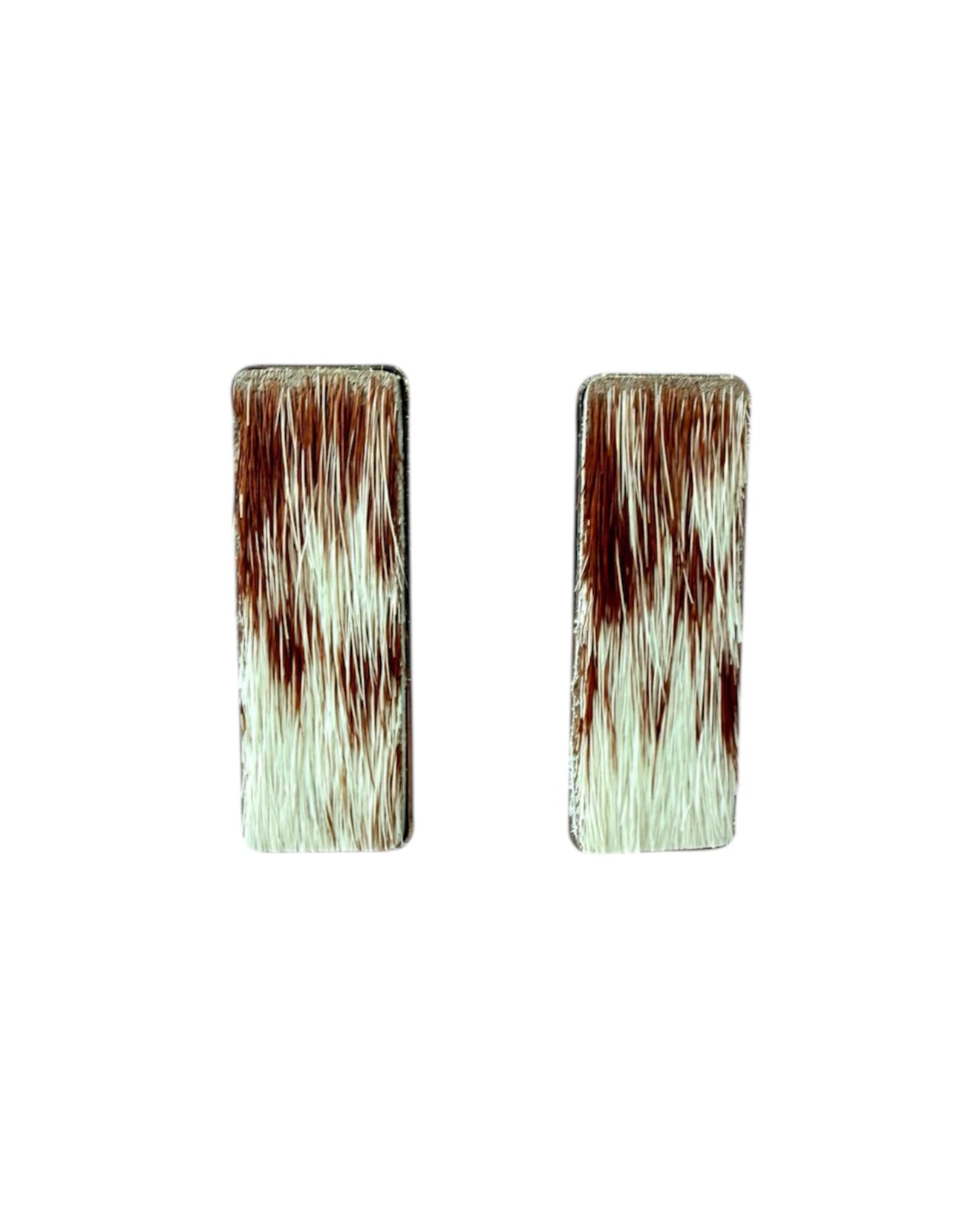 J6997A - Rectangle Hide Stud Earrings