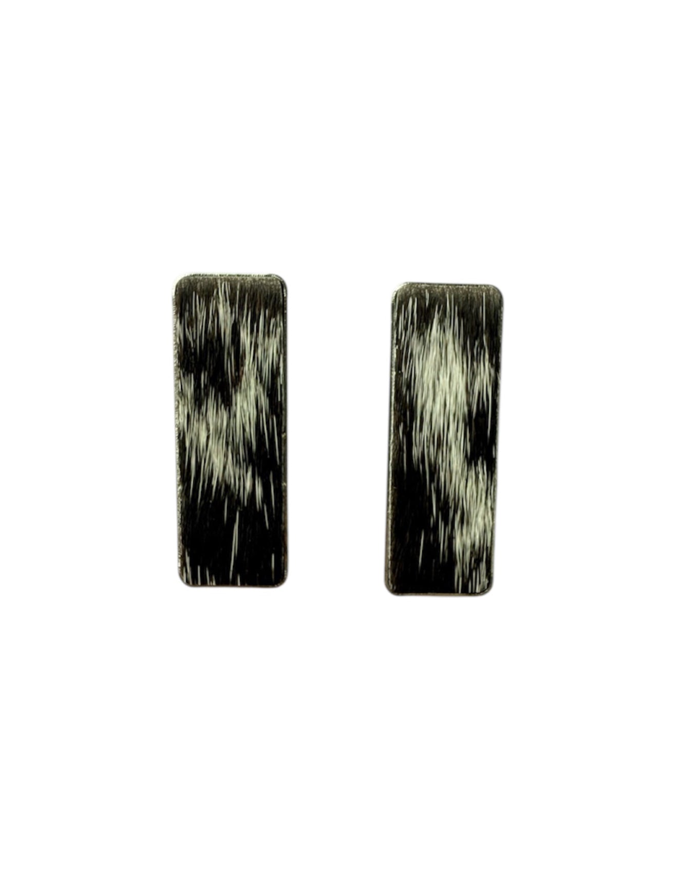 J6997B - Rectangle Hide Stud Earrings