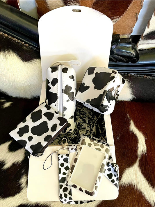 09 - Gift Pack Black & White Cow Print