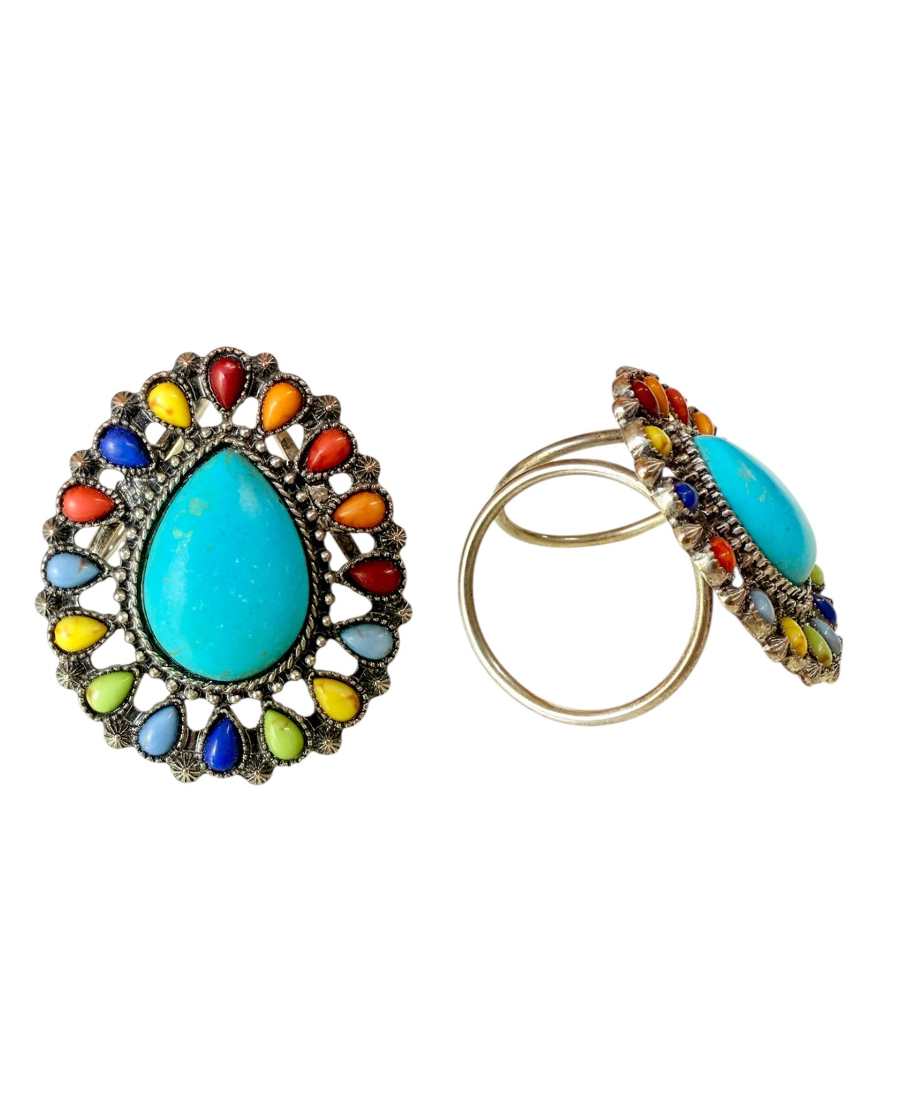 0012 - Western Style Beaded Scarf Slide