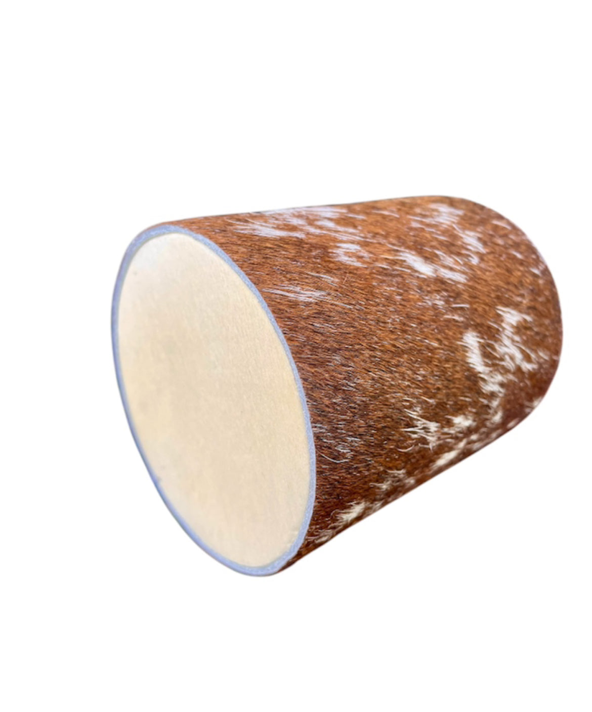 A8841 - Wooden Utensil Holder w Cowhide