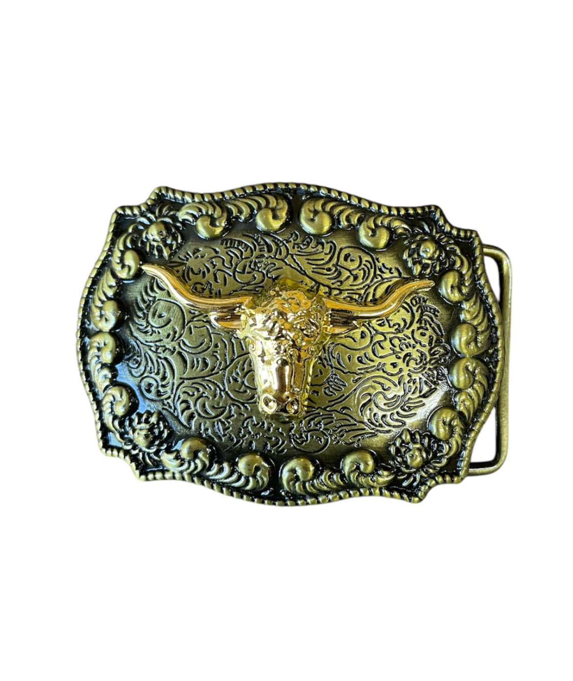 A8473 - Longhorn Zinc alloy Belt Buckle