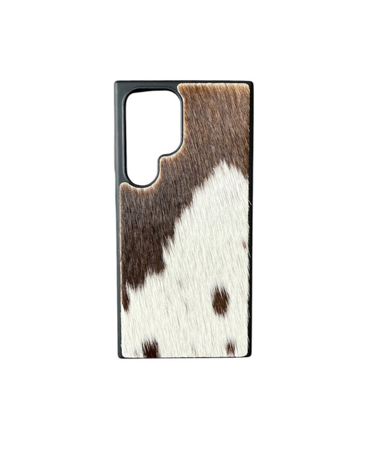 A8868 - Samsung S23 Ultra Hair on Hide Leather w Rubber Case