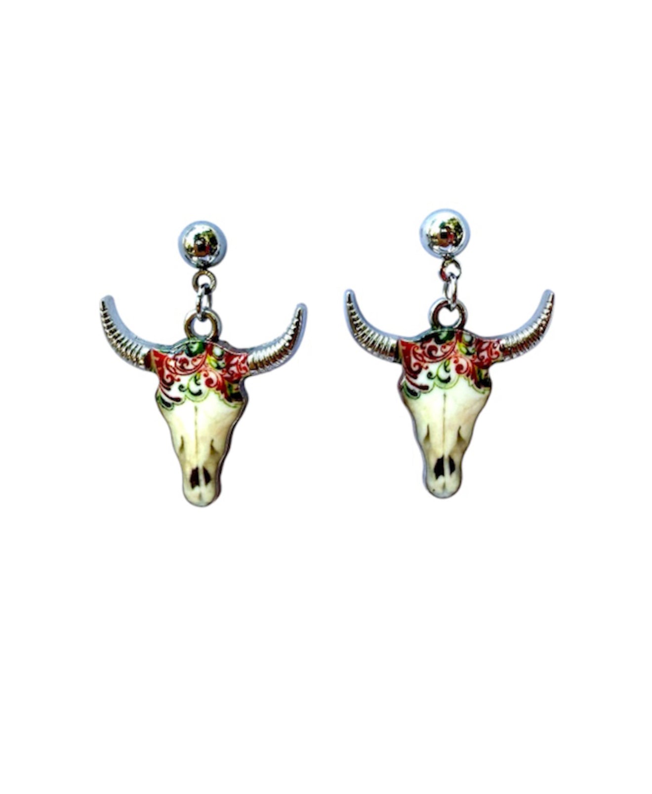 J7025A - Stud Dangle Earrings