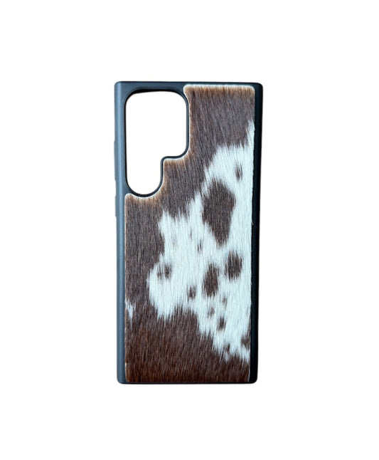 A8866 - Samsung S23 Ultra Hair on Hide Leather w Rubber Case