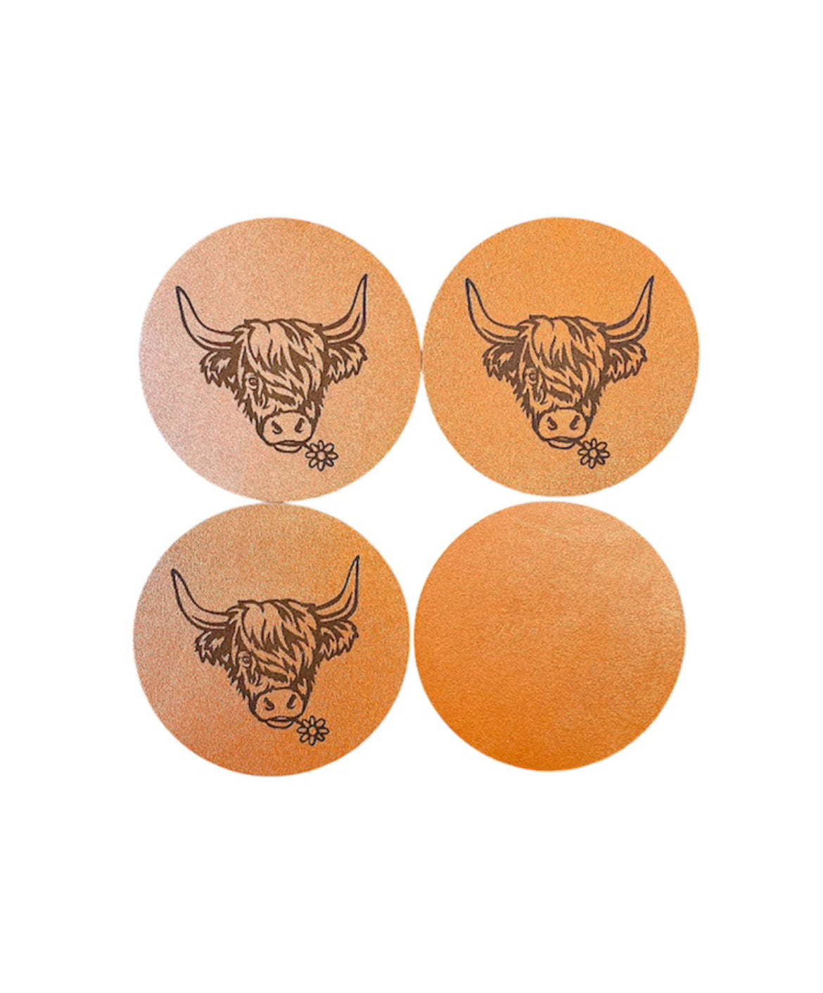A8789 - Highland Cow Costers Set 4