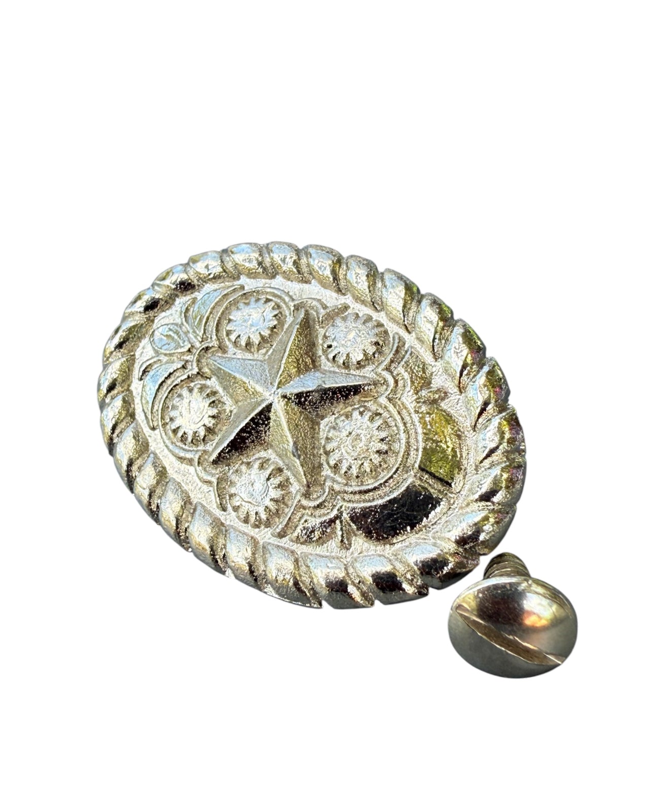 A7265 - Rope Edge Oval Concho - Rawhide Western Wear