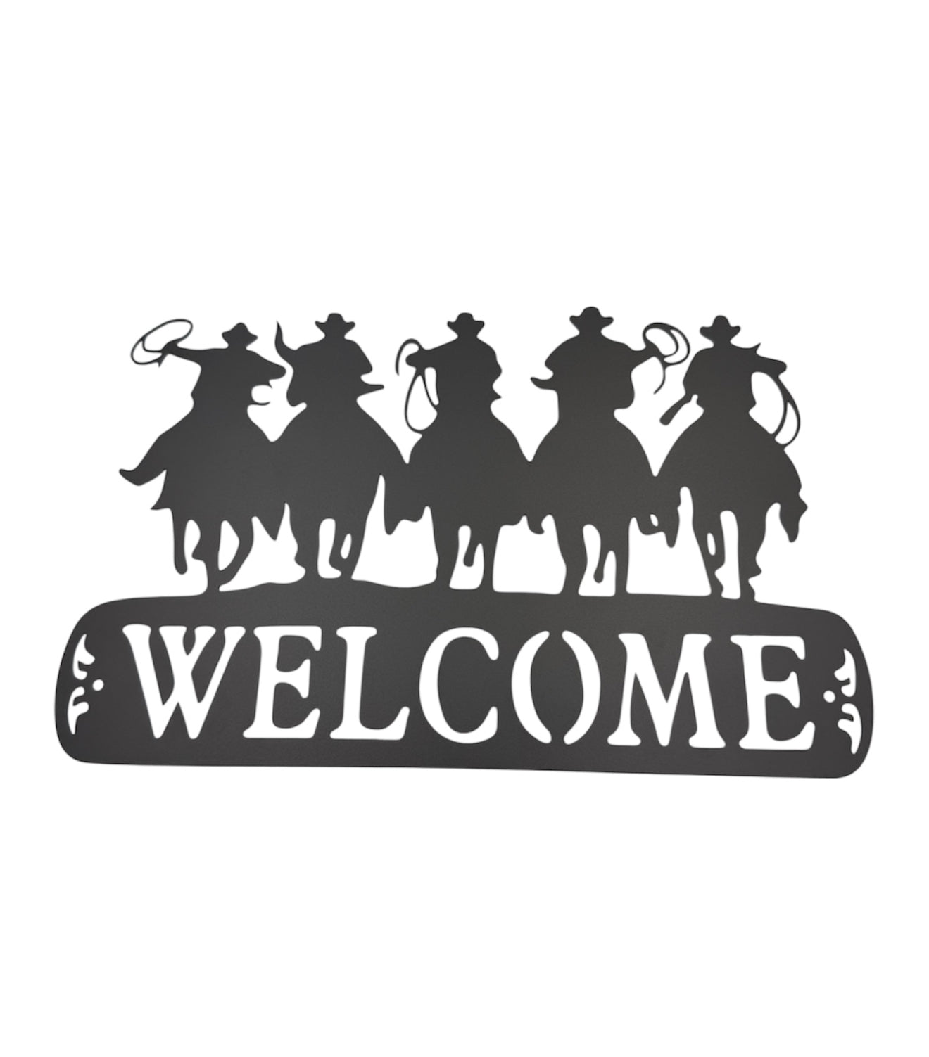 A8913B - Black Metal Silhouette Sign