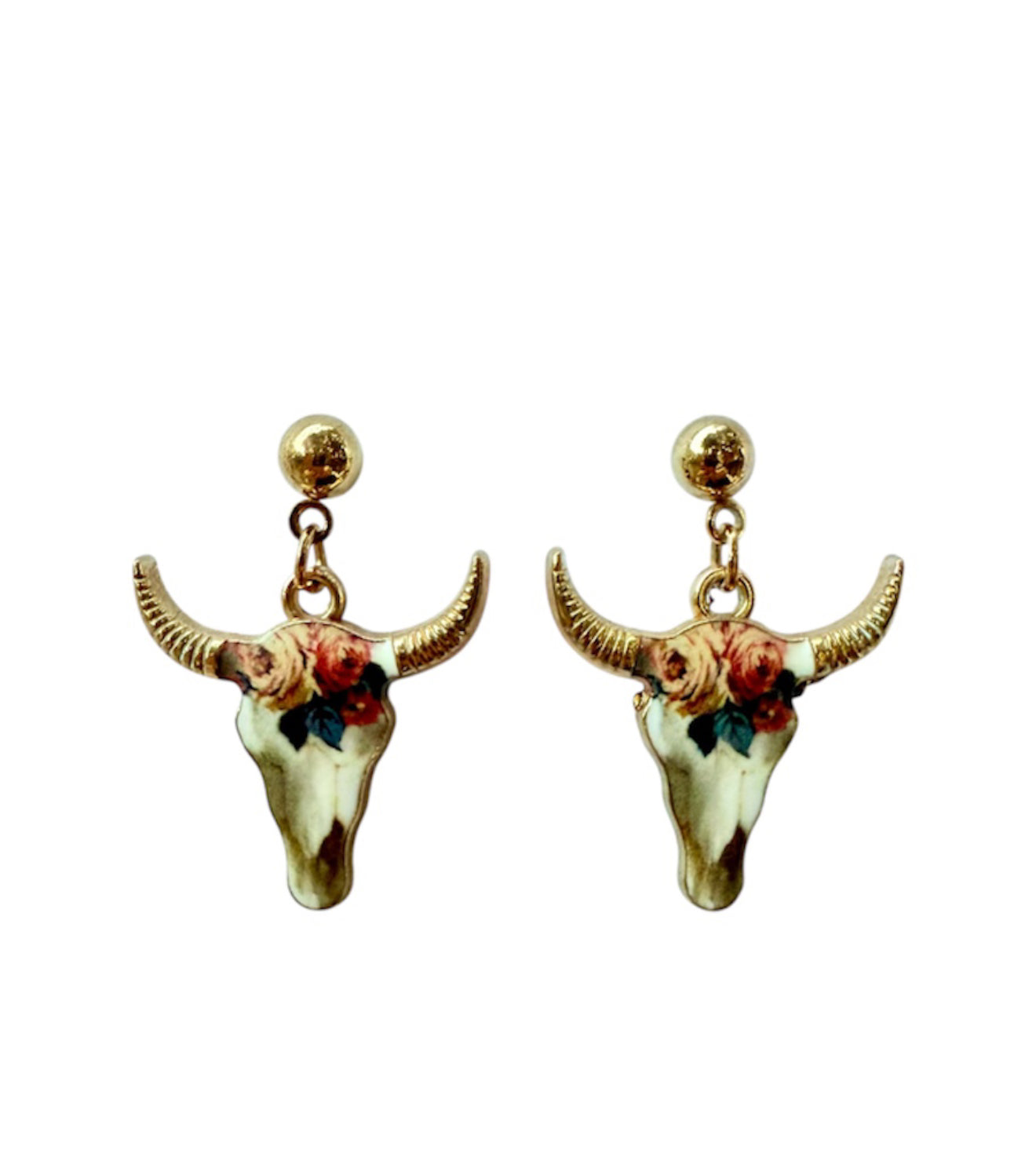 J7026G - Stud Dangle Earrings