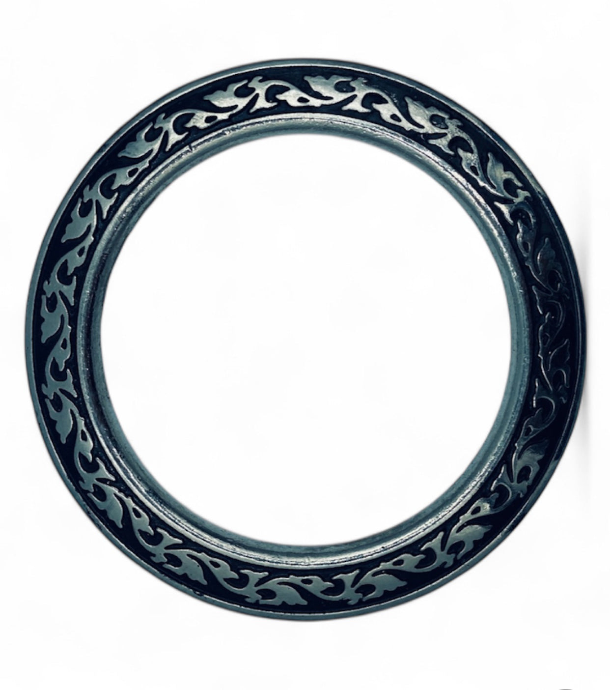 A7375 - Silver Floral Breastplate Center Ring