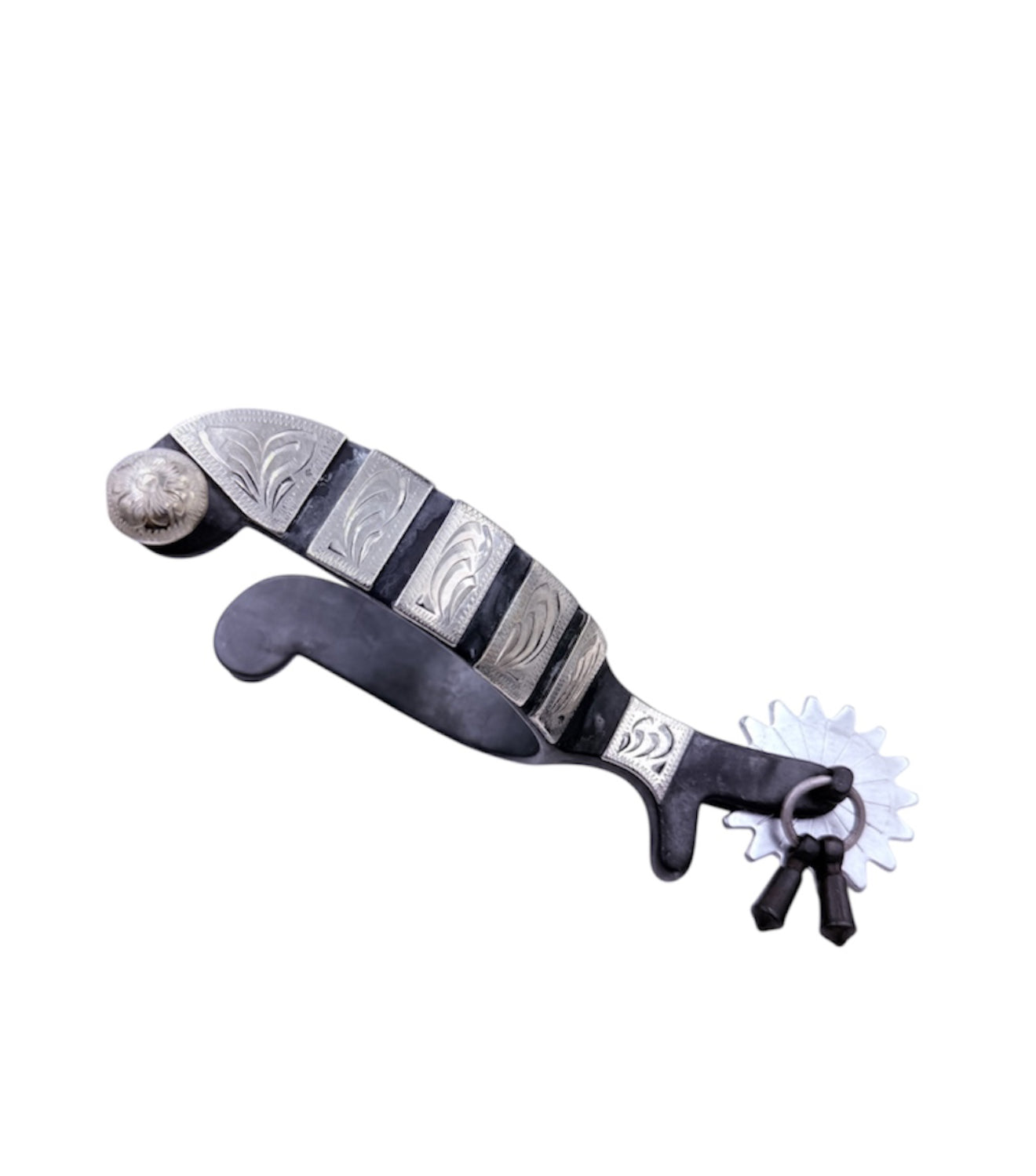 088013 - Jingle Bob Black Show Spur Mens 2 Rowel