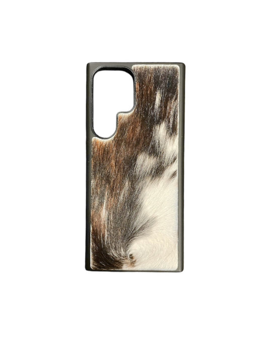 A8721 - Samsung S23 Ultra Hair on Hide Leather w Rubber Case