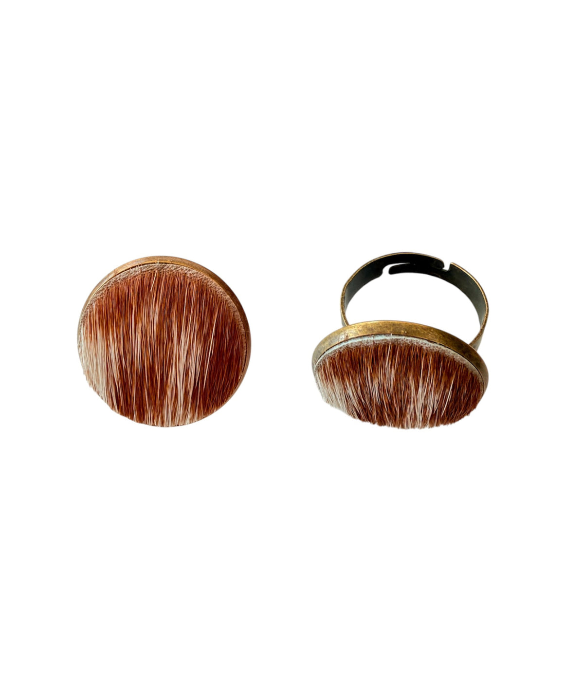 J6481B - Western Real Cowhide Ring - Rawhide Western Wear