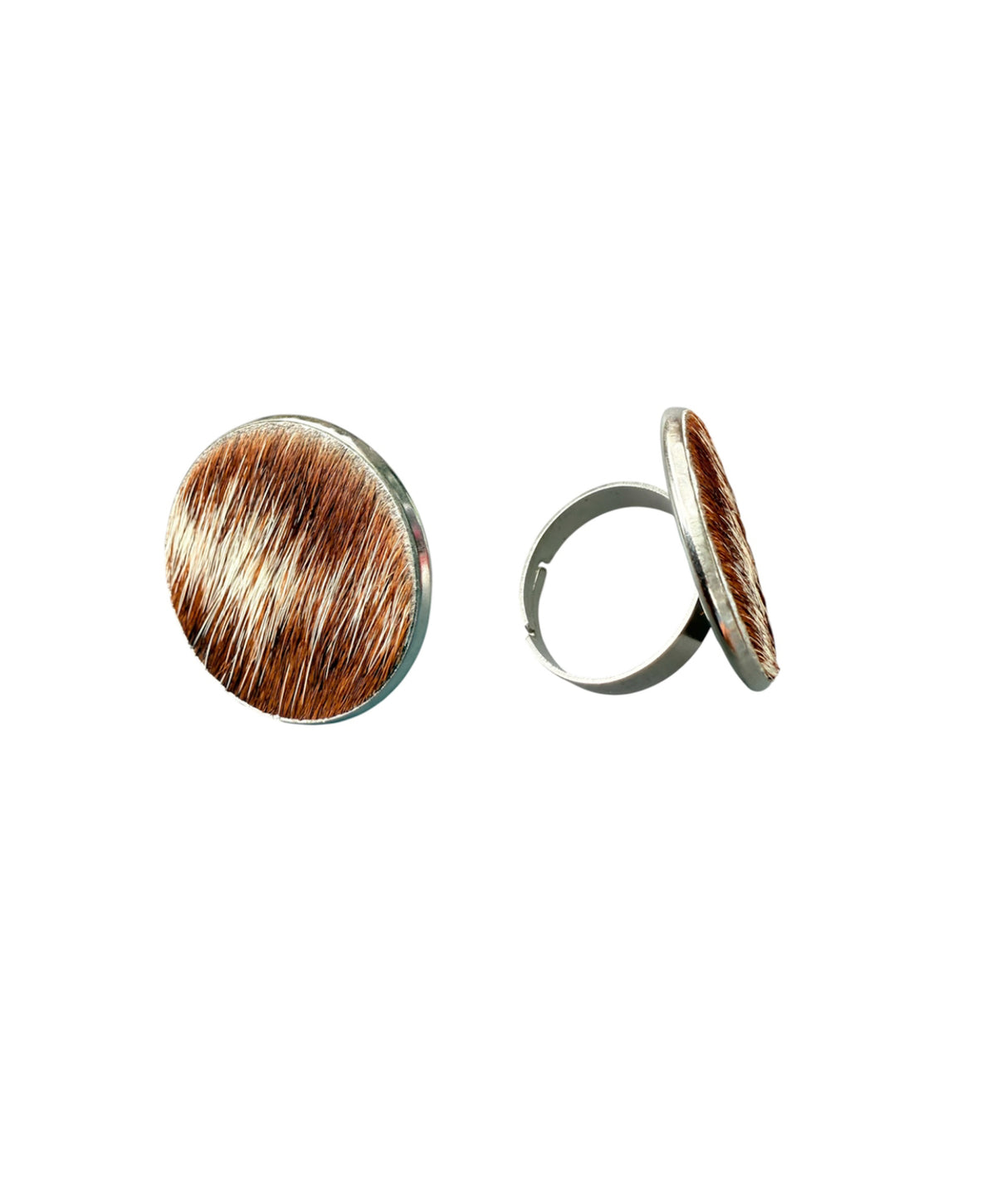 J7184A - Western Real Cowhide Ring