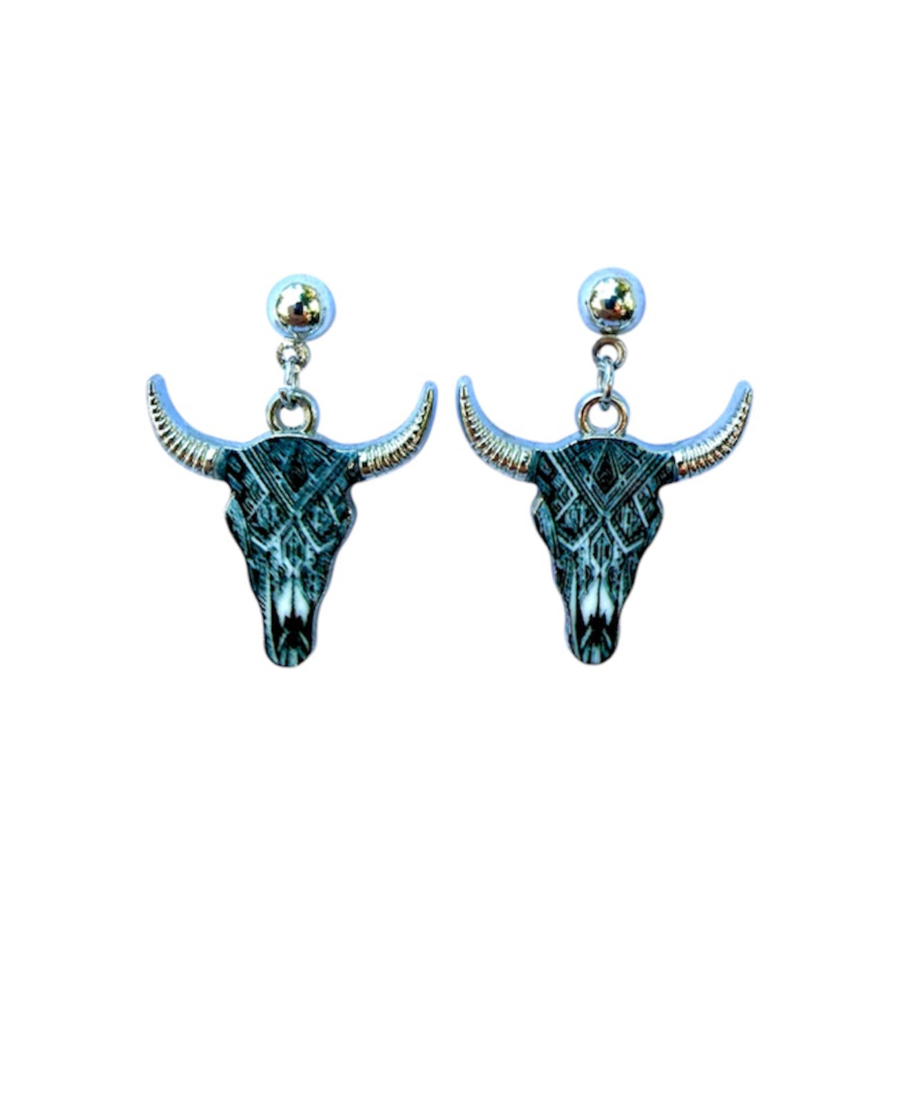 J7025B - Stud Dangle Earrings