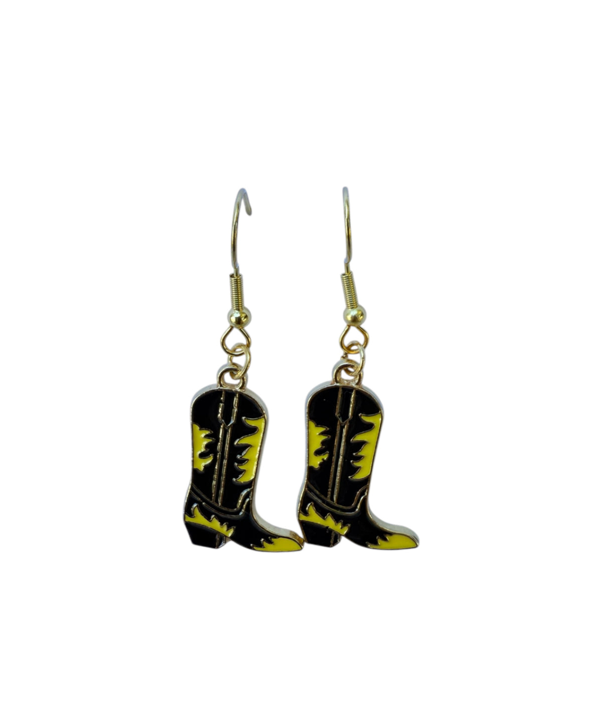 J6994 - Boot Sunflower Dangle Earrings - Rawhide Western Wear