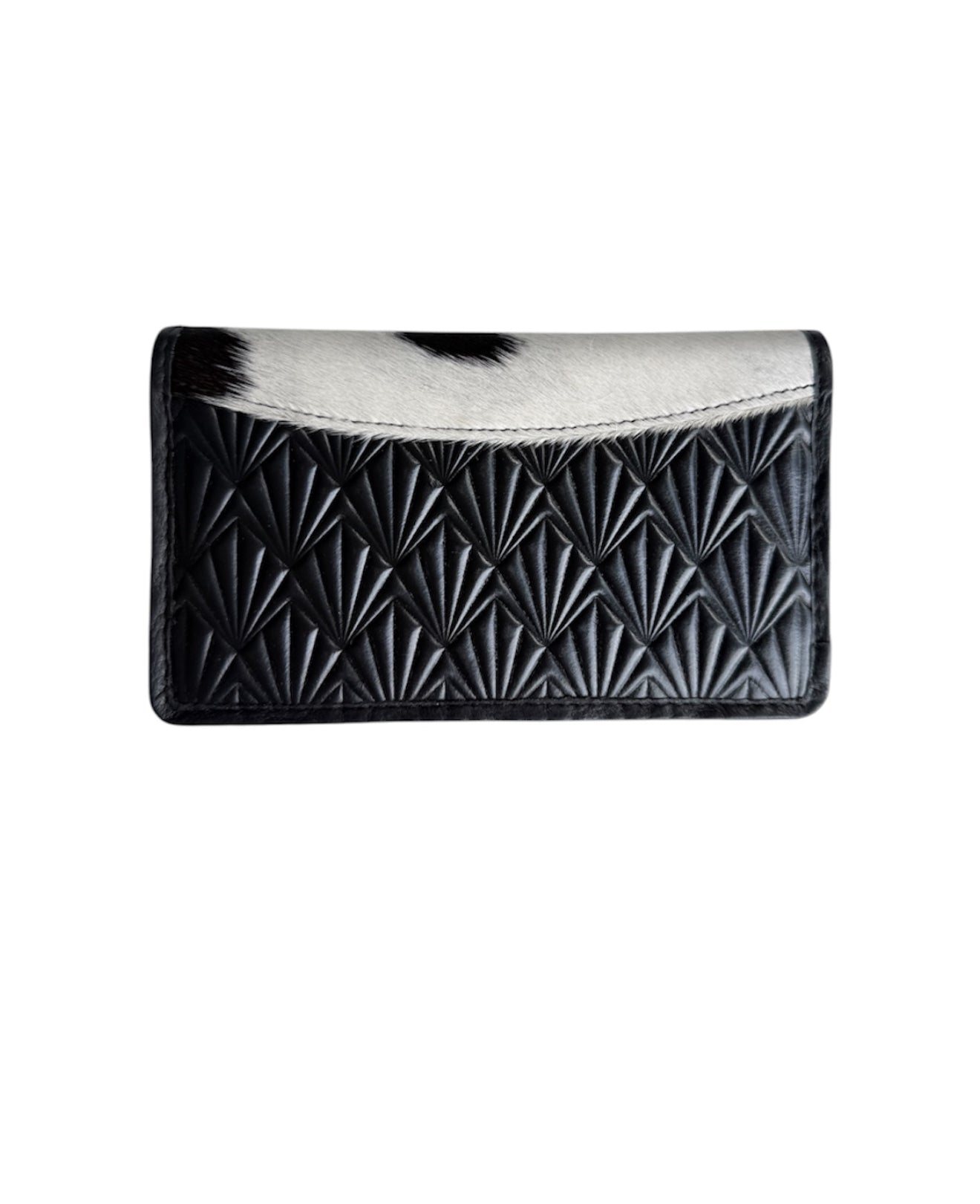 A00 - Tooled Hair-On-Hide Wallet