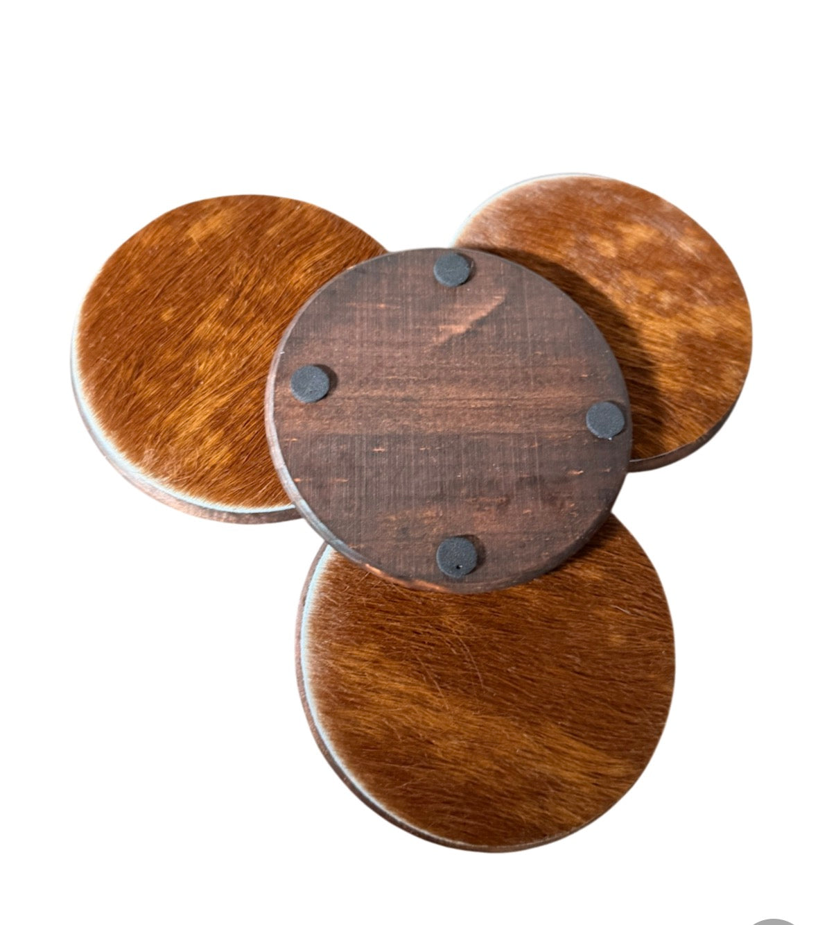 A8787A - 100% Real Cowhide Coasters - Rawhide Western Wear