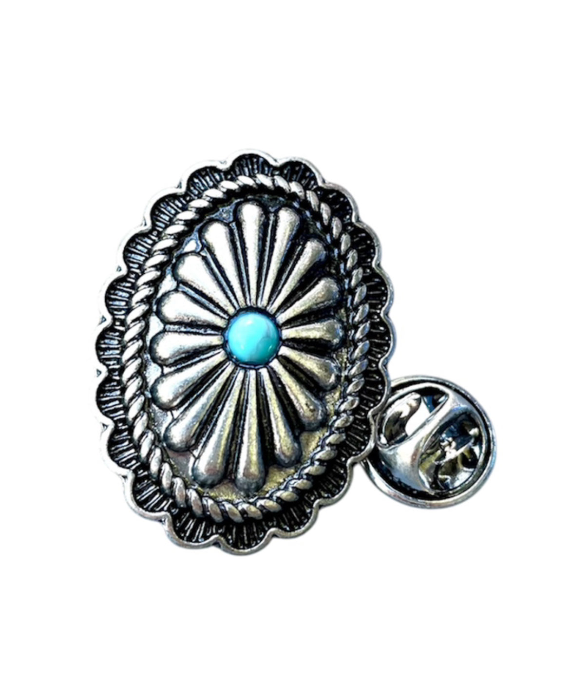 J6677 - Western Concho Stone Hat Pin