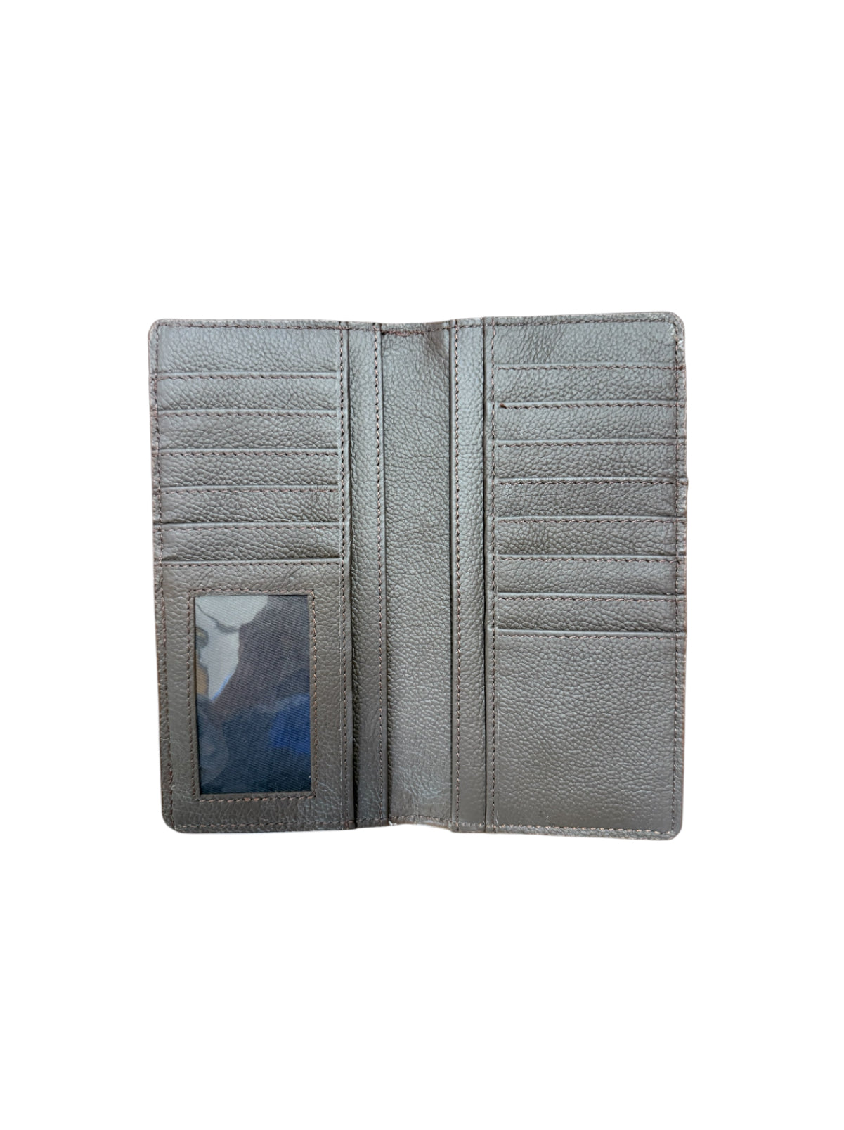 77089 - Men's Wallet with hair on cowhide inlay