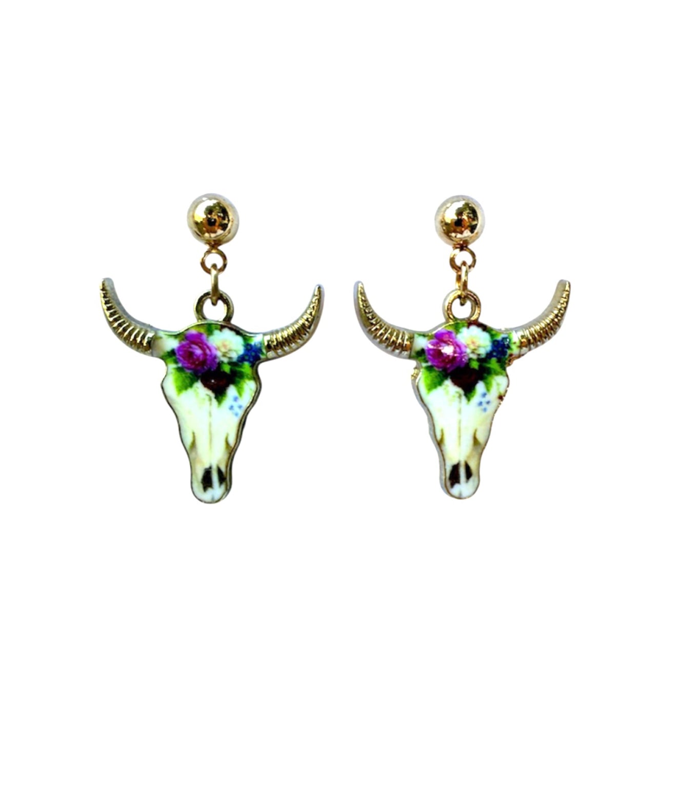 J7026C - Stud Dangle Earrings